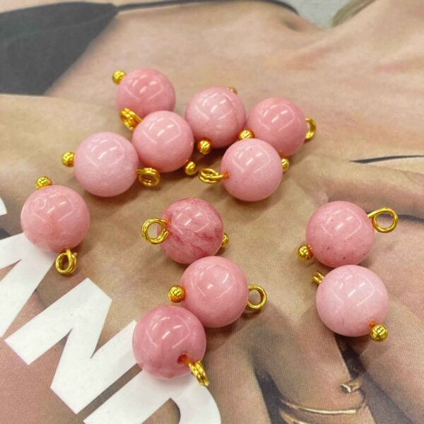 10mm Chinese Style Natural Jade Stone Buttons 20pcs