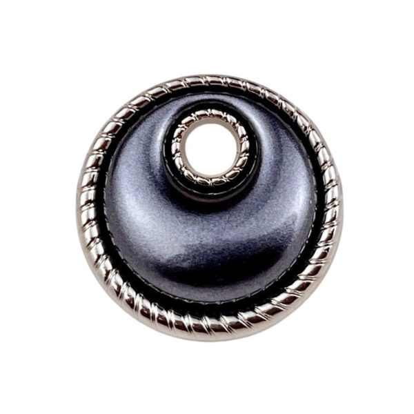 Hollow Crescent Moon Dual-Tone Metal Shank Button 20pcs - Image 4