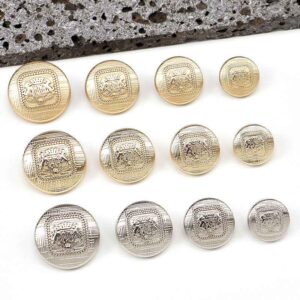 28L/32L/36L Speckled Texture Metal Shank Buttons for Clothing 30PCS