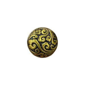 12-23mm Chinese Retro Gold Auspicious Cloud Metal Shank Buttons 20pcs