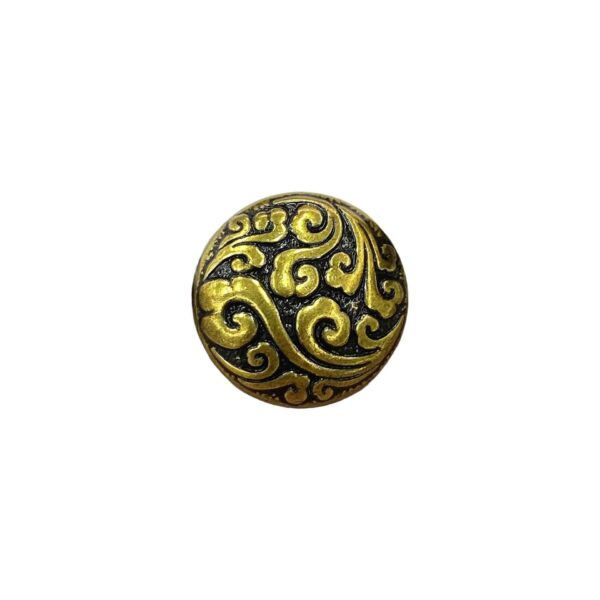 12-23mm Chinese Retro Gold Auspicious Cloud Metal Shank Buttons 20pcs