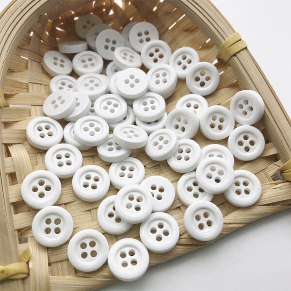 11.5mm Colorful Round Four-Hole Buttons for Kids' Cardigans 100pcs - Image 7
