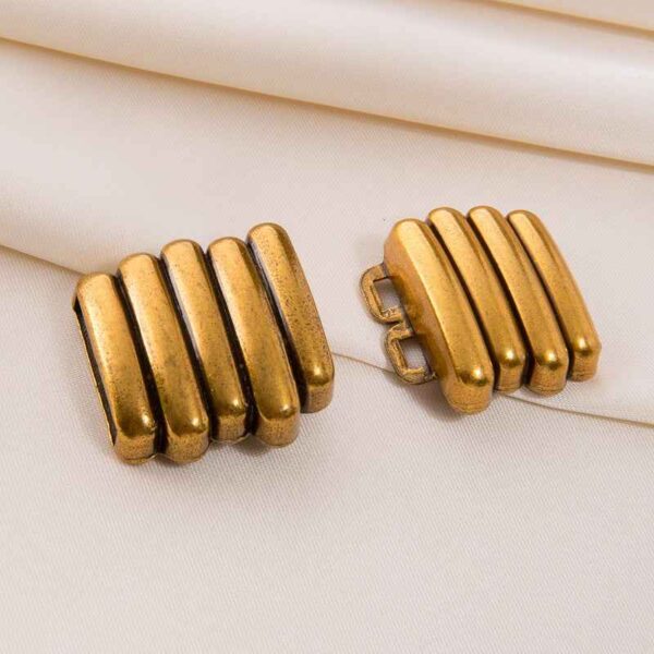 20mm Antique Bronze Piano Key Belt Buckle Detachable Hook Clasp 30pcs
