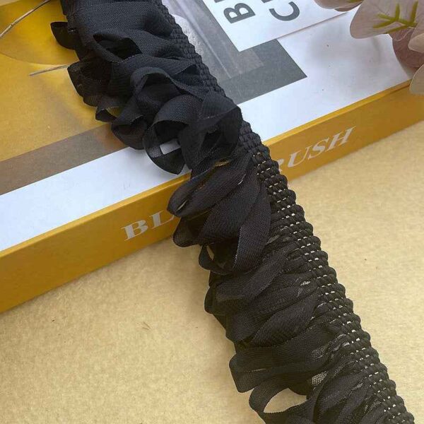 5cm Woven Chiffon Fringe Trim with Tassel Details – 10 Yards