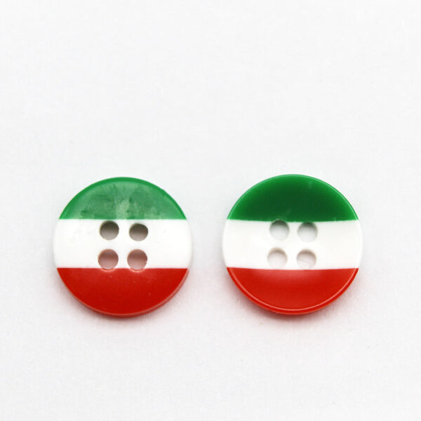 11.5/15mm Round Rainbow Striped Resin Buttons for Baby Clothing 100pcs - Image 15