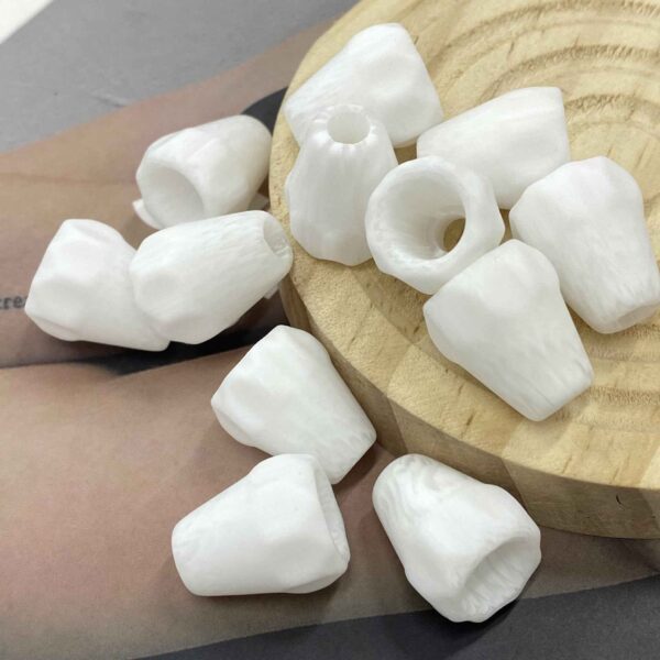 20mm Resin Single-Hole Bell Stopper Cord End for Hoodies 40 Pack