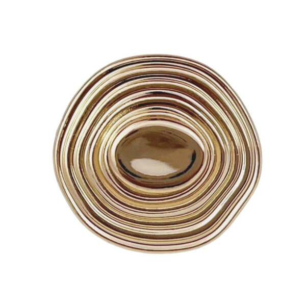 Gold Silver Threaded 3D Hat-Shaped Metal Button 12pcs - Image 3