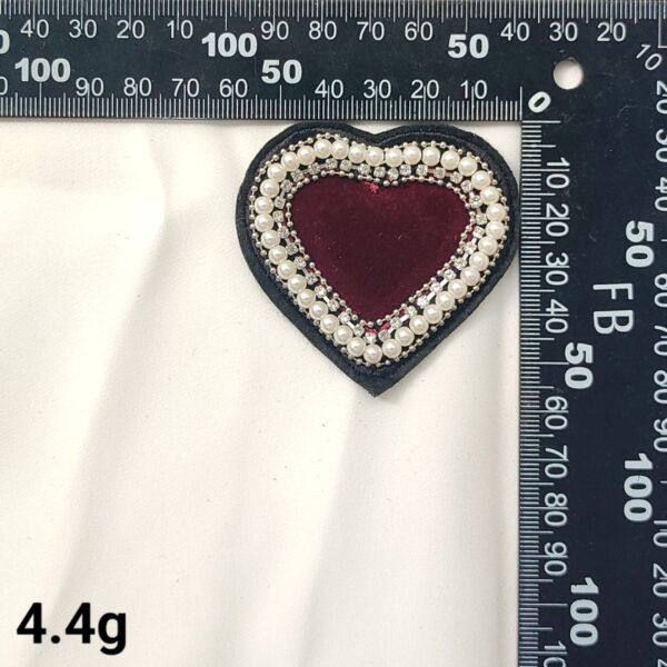 Sunflower and Heart Embroidered Patches with Crystal Accents 10 Pack - Image 4