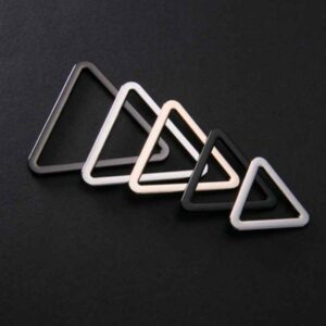 Triangle Ring Metal Buckles Hardware for Belts Bags 20 Pack(4 Colors)