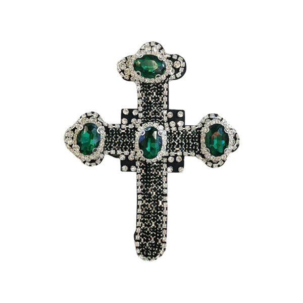 Handcrafted Beaded Cross Stitch Patches for DIY 5 Pack - Image 3