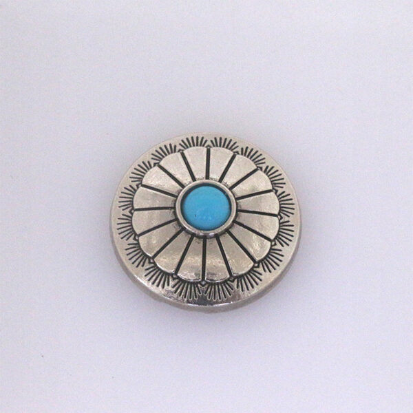 Turquoise Metal Stud Buttons for Belts Bag Clothing 50 Pack(10 Styles) - Image 8
