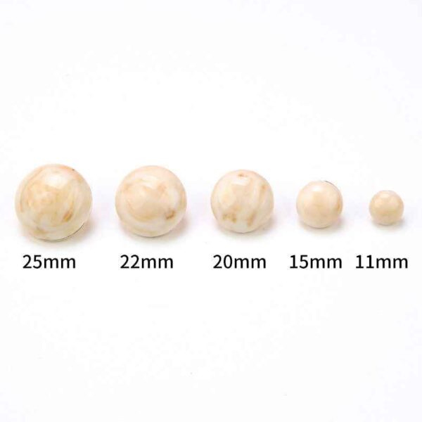 11.5-25mm Cat Eye Pearlized Metal Shank Buttons for Sweaters 50 Pack