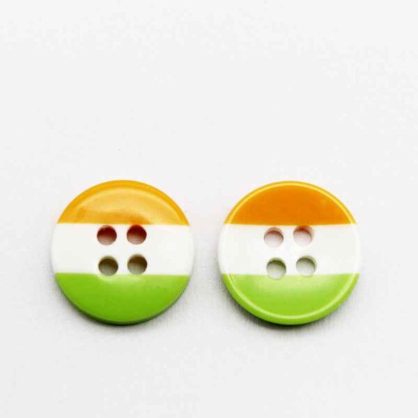11.5/15mm Round Rainbow Striped Resin Buttons for Baby Clothing 100pcs