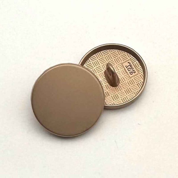 1 Inch Round Flat Metal Shank Buttons for Women's Coat 20PCS