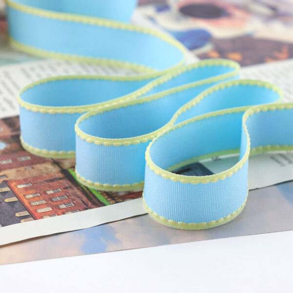 10/25/38mm Candy-Colored Ribbed Ribbon 3 Size Set - Image 2