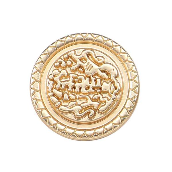 3/4 Inch Double Horse Wave Metal Coat Buttons 20pcs