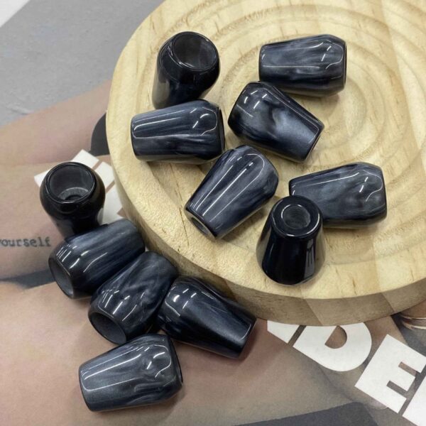 20mm Resin Single-Hole Bell Cord Buttons for Hoodies Coats 30 Pack