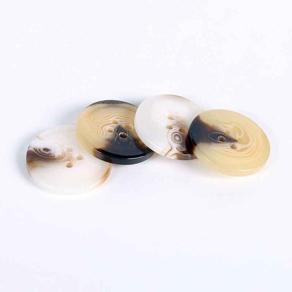 23/25mm Round 4-Hole Resin Buttons for Coats 100pcs