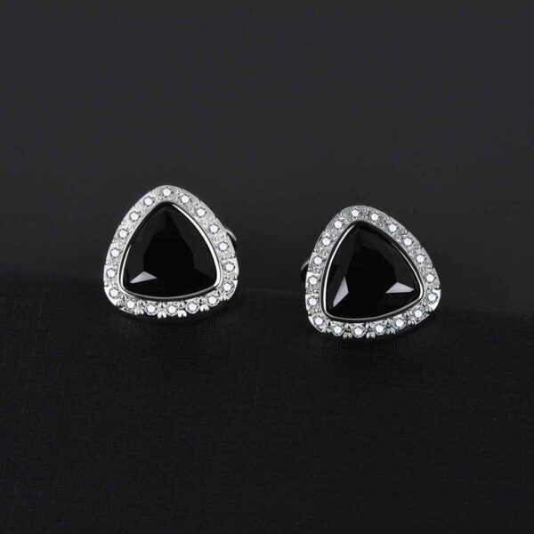 18mm Triangle Black Onyx Cufflinks