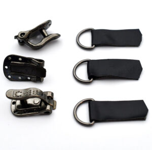 55mm Black Metal Invisible Snap Fasteners for Leather Coats 10pcs
