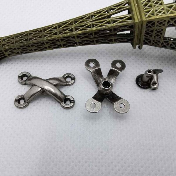 Vintage X-Shaped Punk Belt Studs – DIY Alloy Rivets 30 Pack(3 Styles)