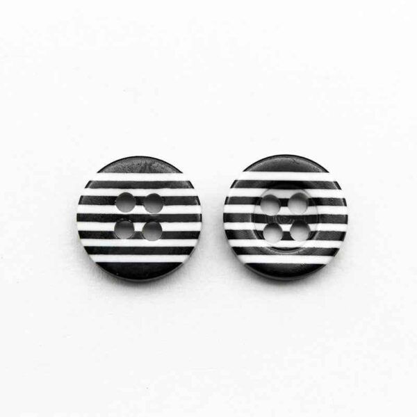 11.5mm Colorful Resin Striped Buttons for School Uniforms 980 Pack