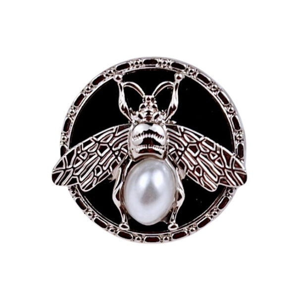18/20/23MM Round 3D Bee Pearl Metal Shank Buttons 10PCS - Image 6