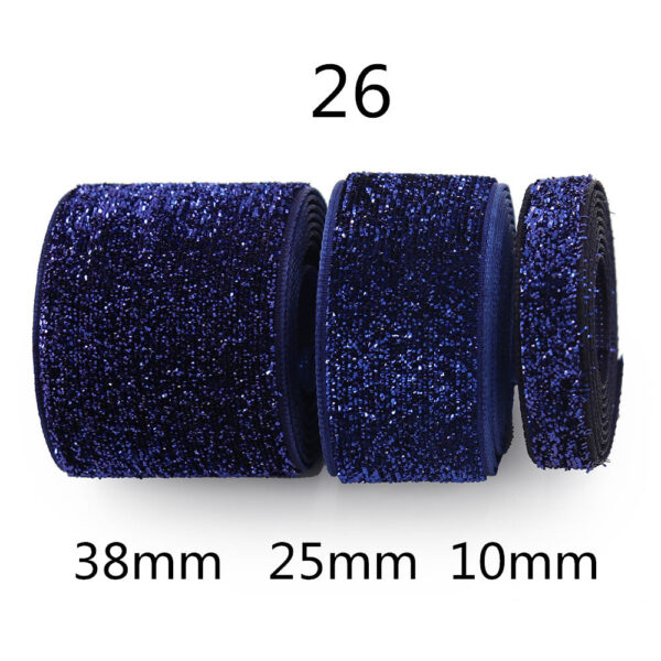 10/25/38mm Gradient Chenille Ribbon with Sparkle 3 Sizes Pack - Image 19