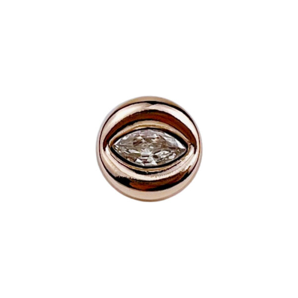 11mm Evil Eye Thin Eye Zircon Metal Button for Women Blouses 20pcs - Image 3