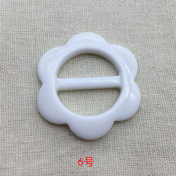 25mm Adjustable Flower Resin Buckle Button for T-Shirts Scarves 10pcs - Image 9