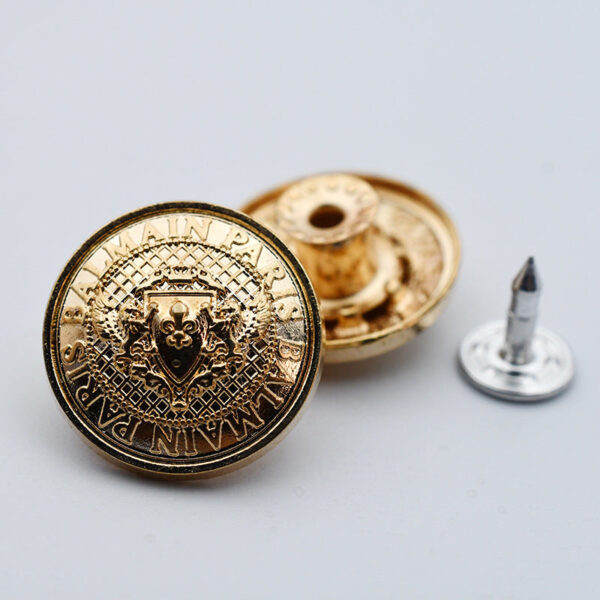 Hollow Round Metal Shank Stud Buttons for Denim Clothing 21 Pack - Image 5