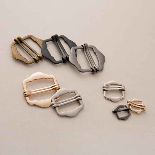 1-3cm Metal Slide Buckles Double-Pin for Belt Bag Vest 20pcs