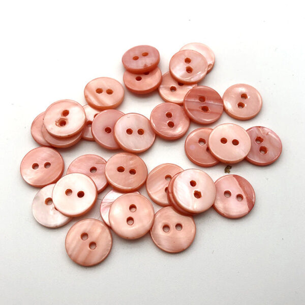 12.5mm Two-Hole Flat Shell Shirt Buttons 20pcs - Image 4