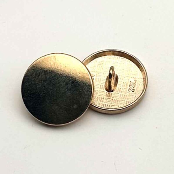 1 Inch Round Flat Metal Shank Buttons for Women's Coat 20PCS