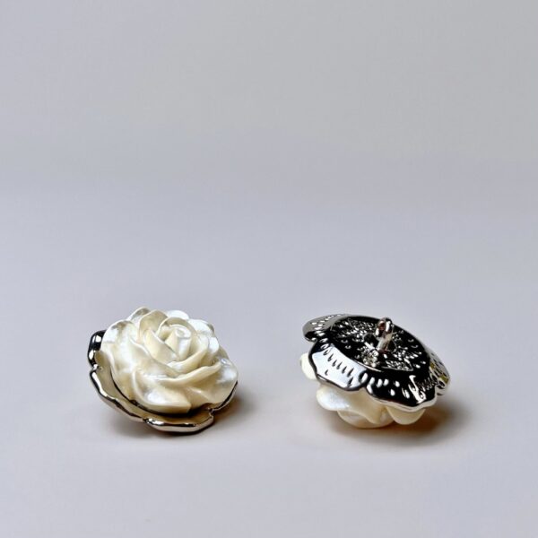 18/23MM Vintage Rose Coat Metal Decorative Buttons 12pcs - Image 4