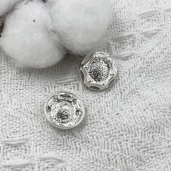 18mm Jacket Shirt Decorative Zinc Alloy Shank Buttons 100 Pack - Image 3
