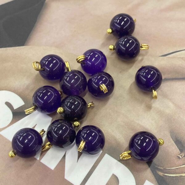 10mm Chinese Style Natural Jade Stone Buttons 20pcs
