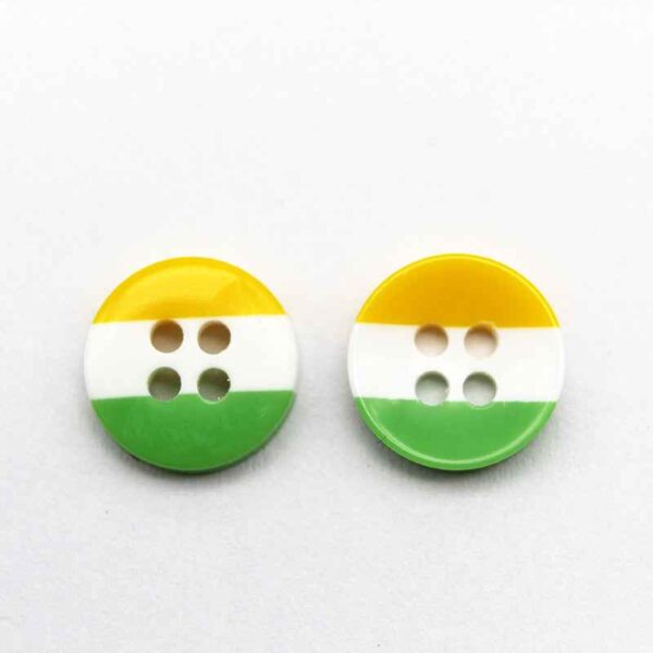 11.5/15mm Round Rainbow Striped Resin Buttons for Baby Clothing 100pcs