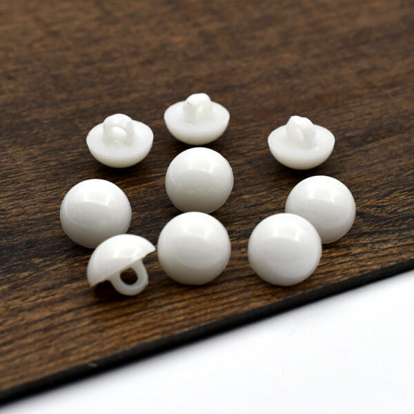 10mm Resin Pearlized Shank Buttons for Kids' Cardigans 120 Pack - Image 6