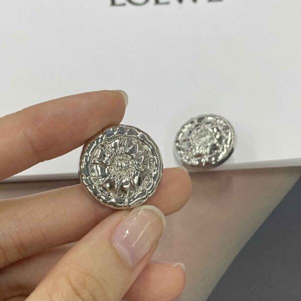 Gold Silver Round 3D Metal Shank Buttons for Clothing 20pcs
