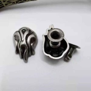 Vintage Metal Flame Studs Punk Rock Rivets for Leather Crafts 20pcs