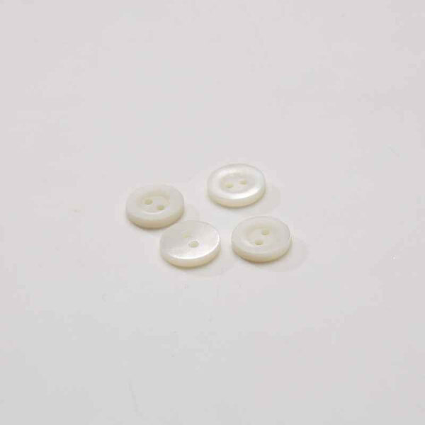 10mm Taro Shell Polished 2mm Thick 2-Hole Buttons 100pcs Wholesale