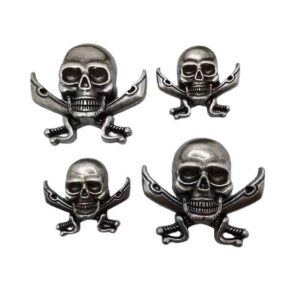 Vintage Skull Dagger Rivets – Gothic Punk Metal Studs 20 Pack