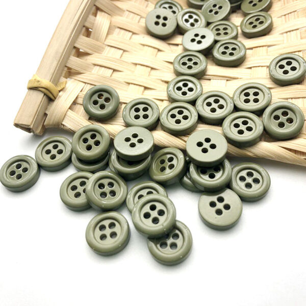 11.5mm Colorful Round Four-Hole Buttons for Kids' Cardigans 100pcs - Image 4