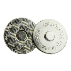 14x2mm Ultra-Thin Magnetic Snaps Buttons 20pcs