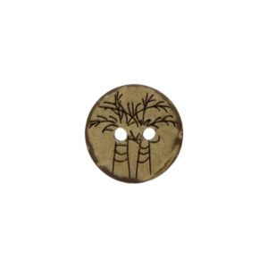 13mm Round 2-Hole Coconut Shell Buttons 100pcs