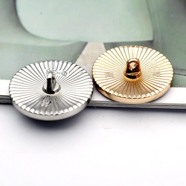 18/23mm Letter M Metal Shank Buttons for Suits and Coats 10pcs - Image 2