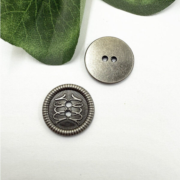 12/15/18mm Vintage Metal Buttons Two Holes for Coats Jackets 96 Pack - Image 4