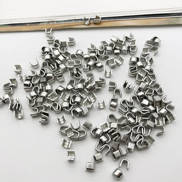 #5 Zipper Repair Kit Metal Head Sliders Retainer Insertion Pin 80 Pack - Image 13
