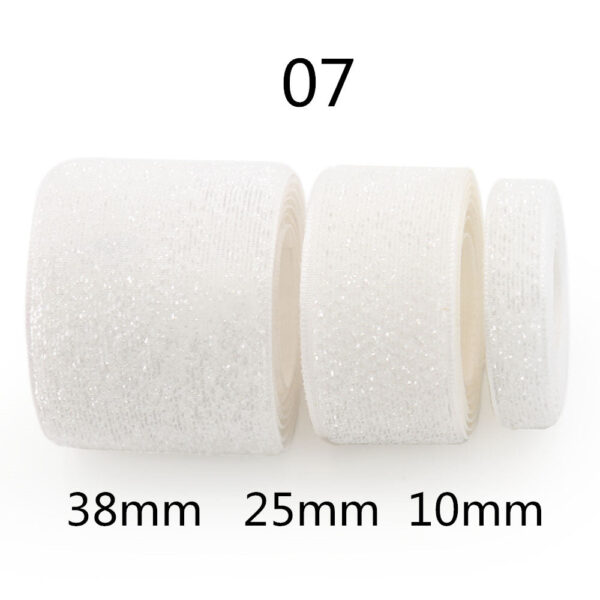 10/25/38mm Gradient Chenille Ribbon with Sparkle 3 Sizes Pack - Image 6